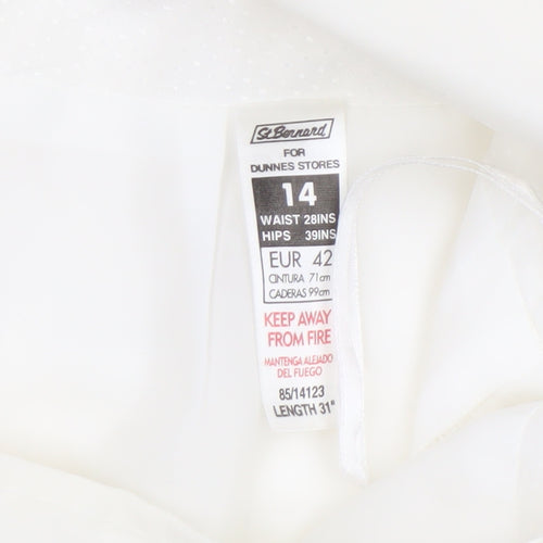 St Bernard for Dunnes Stores Women’s Ivory Straight Leg Trousers Size 14