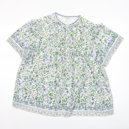 Max Studio London Women's Multicoloured Floral Tunic Blouse Size S
