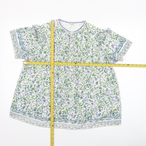 Max Studio London Women's Multicoloured Floral Tunic Blouse Size S