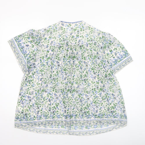 Max Studio London Women's Multicoloured Floral Tunic Blouse Size S