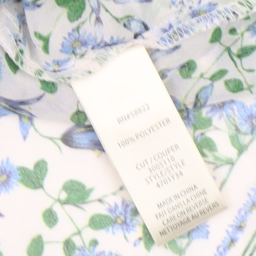 Max Studio London Women's Multicoloured Floral Tunic Blouse Size S