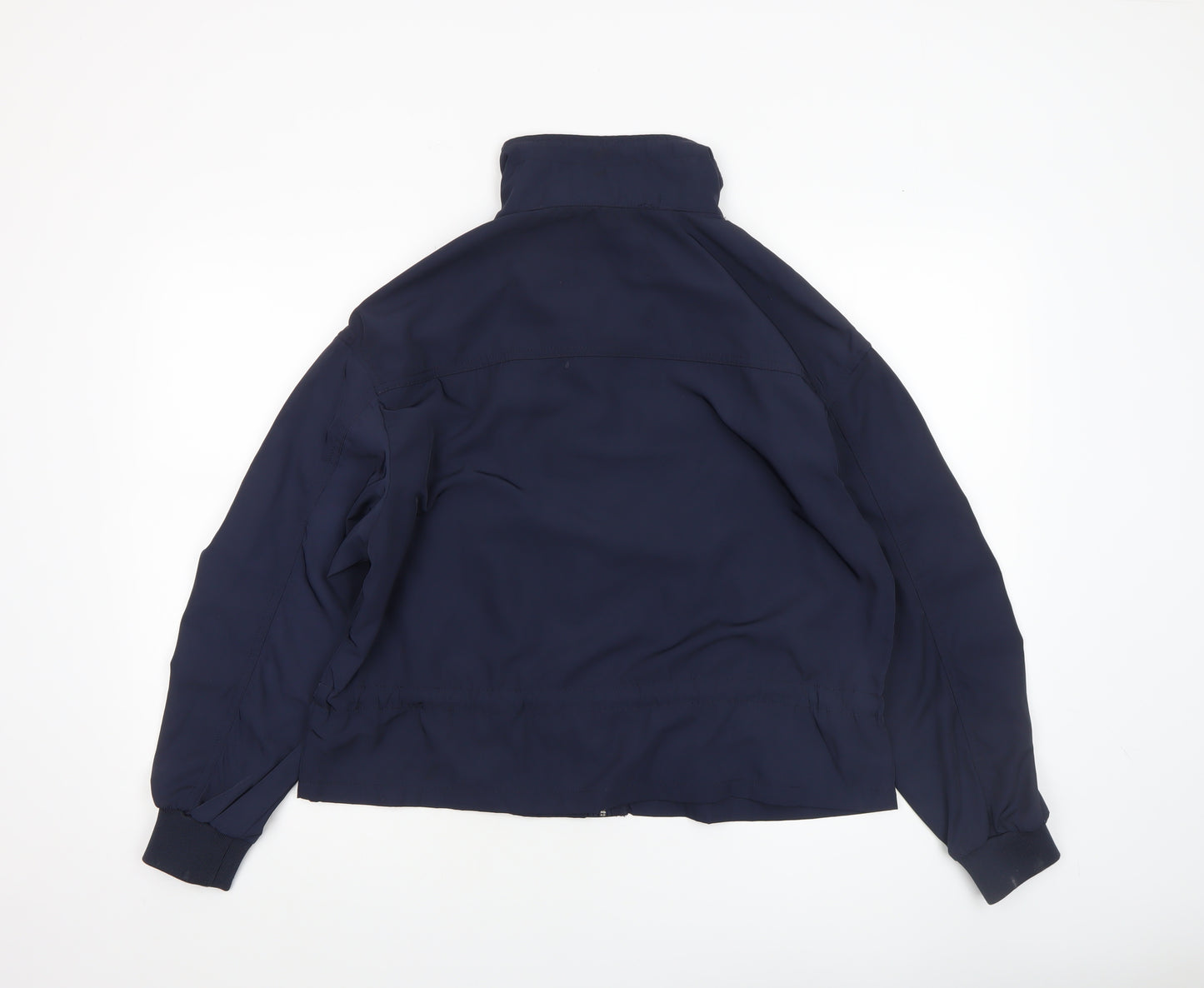 Stradivarius Women Blue Size 14 Windbreaker Jacket with Zip Pockets