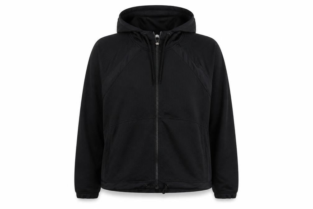 Marks and Spencer Womens Black Full Zip Hooded Sweatshirt UK 12
