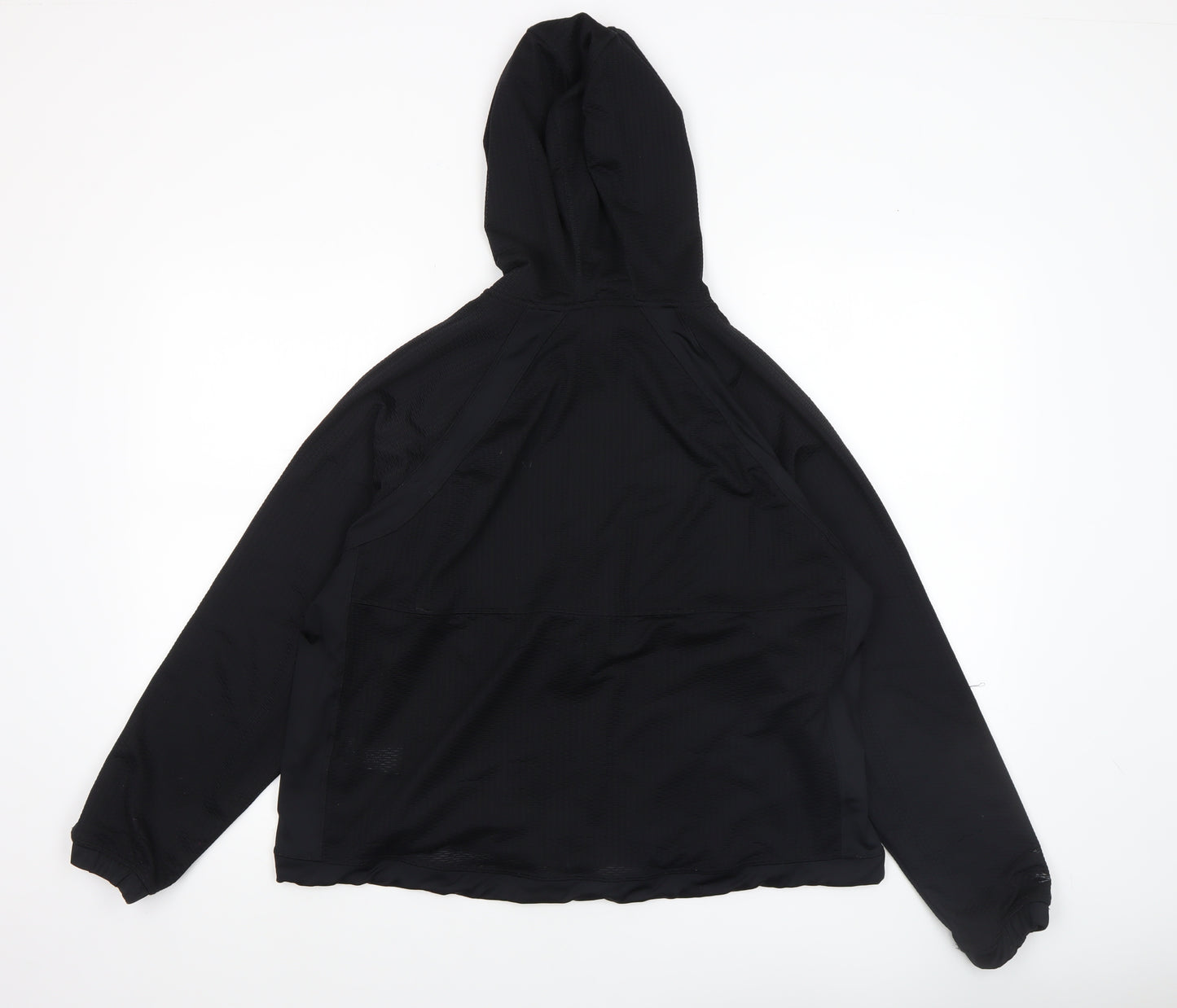 Marks and Spencer Womens Black Full Zip Hooded Sweatshirt UK 12
