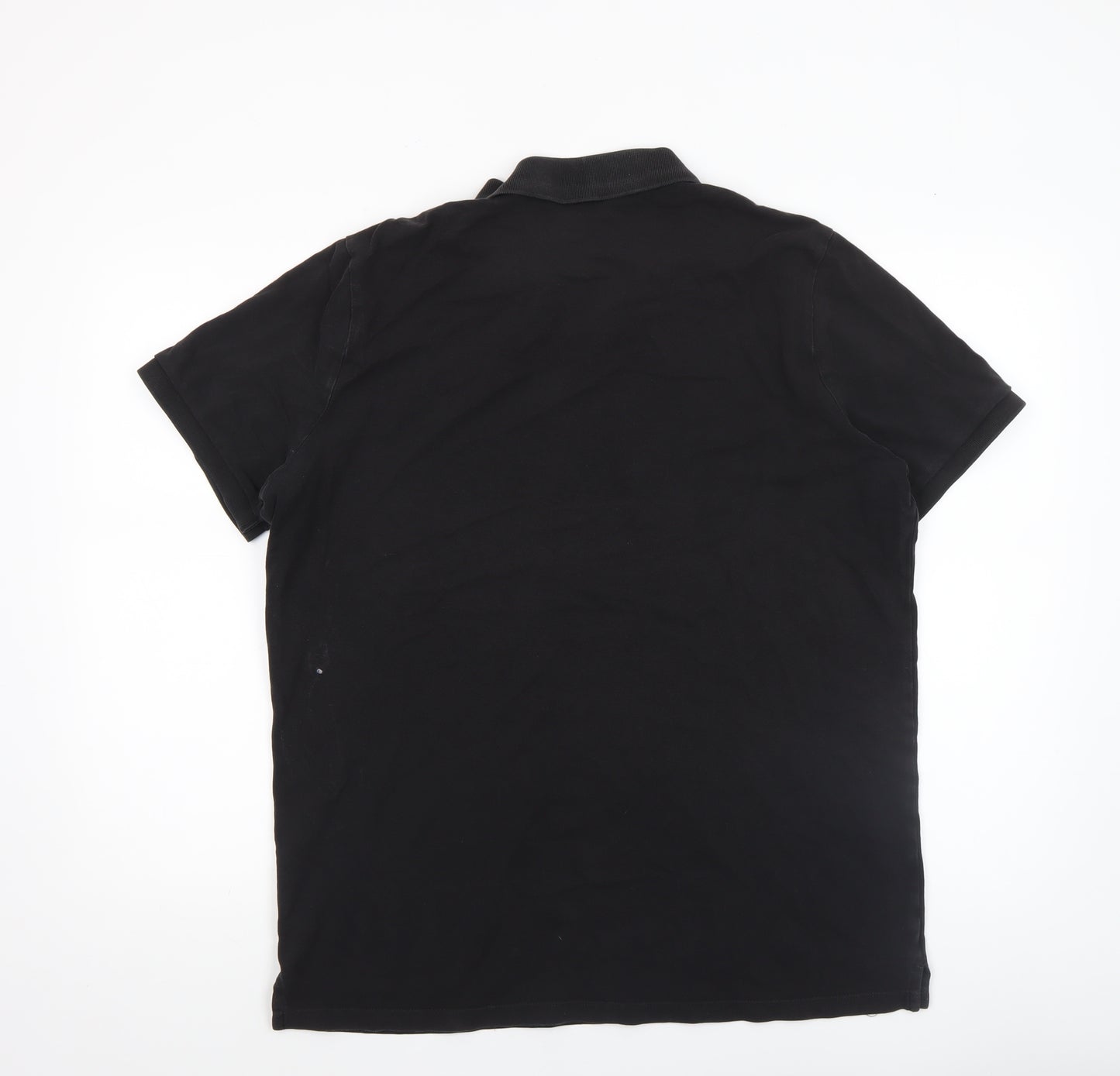 Calvin Klein Men's Black 2XL Polo Shirt Classic Logo Cotton