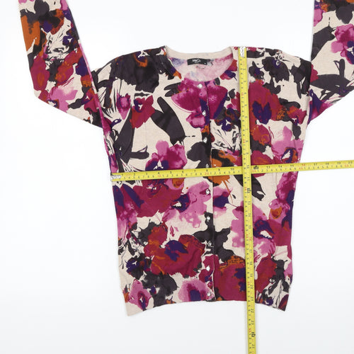 M&Co Women’s Multicoloured Floral Cardigan XS Petite