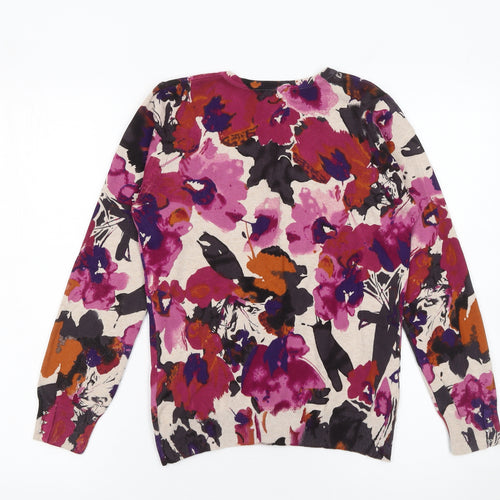 M&Co Women’s Multicoloured Floral Cardigan XS Petite