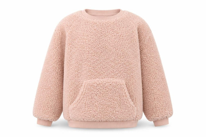 Missguided Girls Pink Fleece Pullover Sweatshirt 6-7 Years