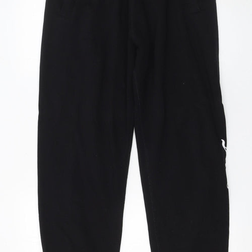 Juicy Couture Womens Black Jogger Sweatpants L Logo Sport Style