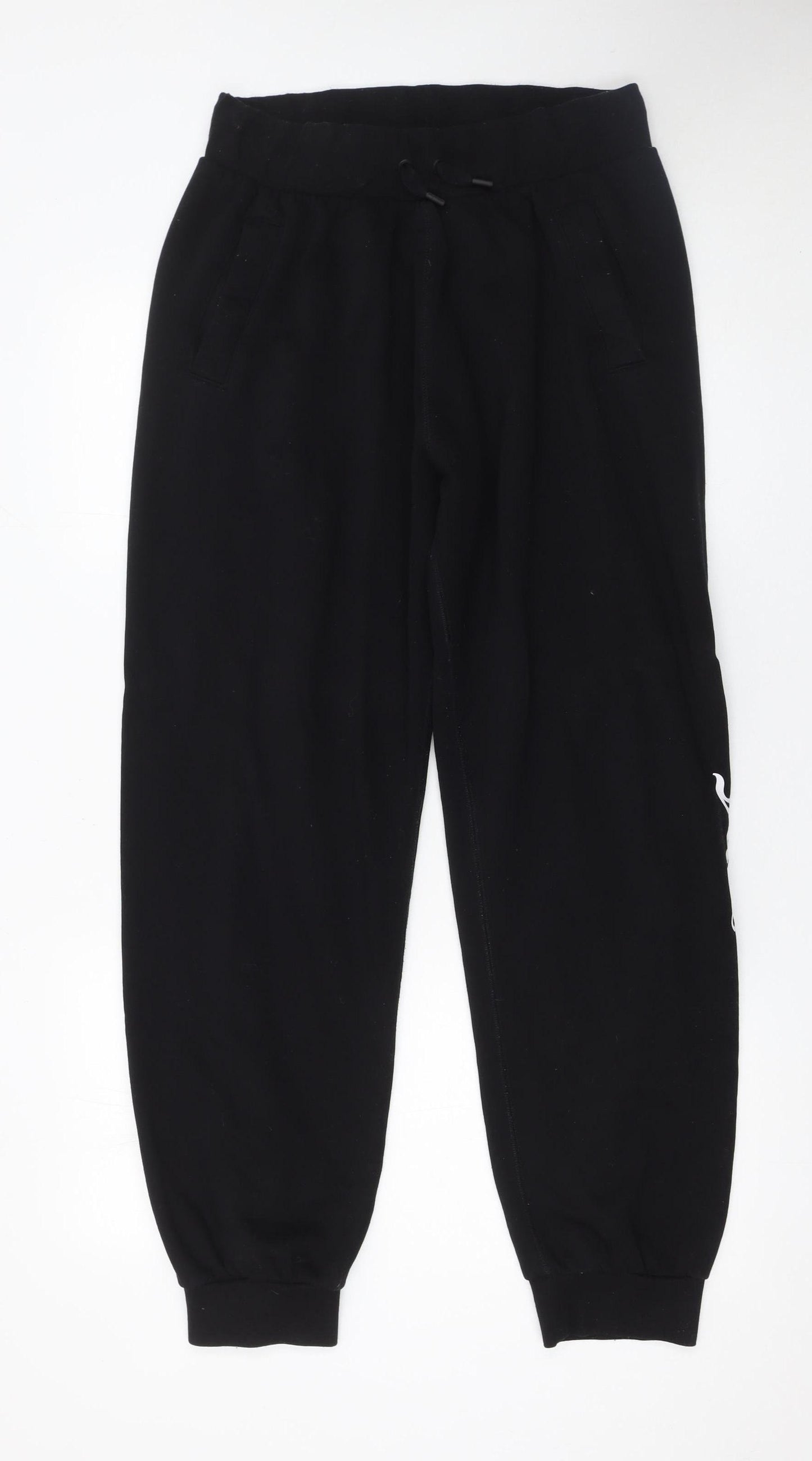 Juicy Couture Womens Black Jogger Sweatpants L Logo Sport Style
