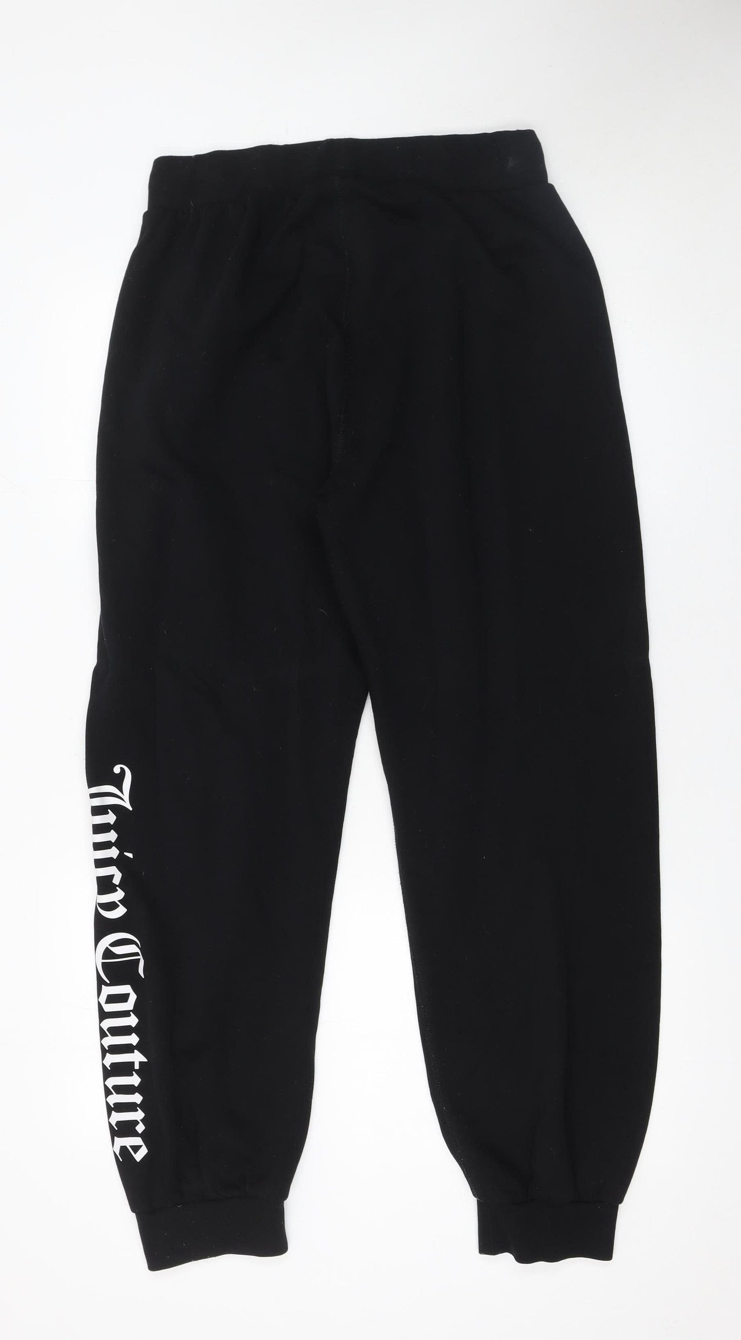 Juicy Couture Womens Black Jogger Sweatpants L Logo Sport Style
