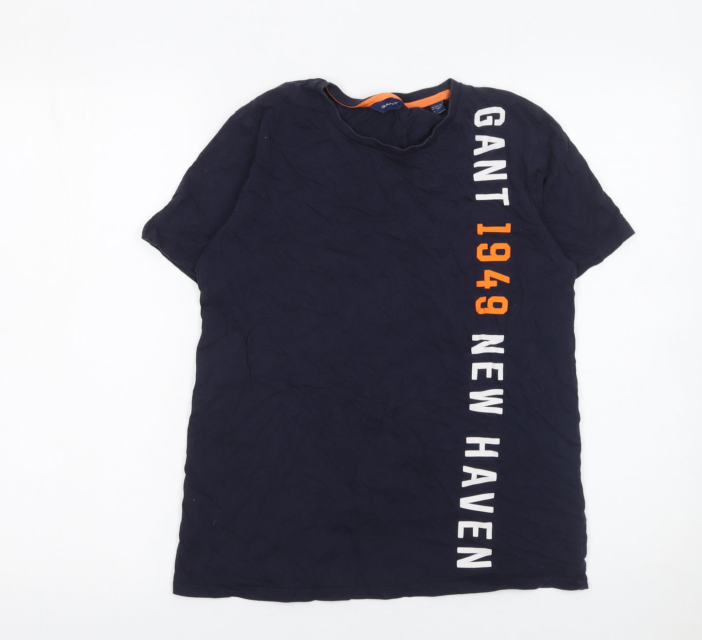 GANT Boys Blue 13-14 Years Graphic Print Cotton T-Shirt