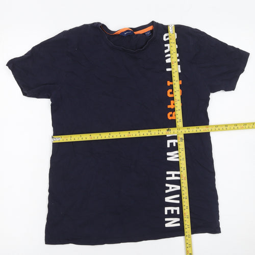 GANT Boys Blue 13-14 Years Graphic Print Cotton T-Shirt