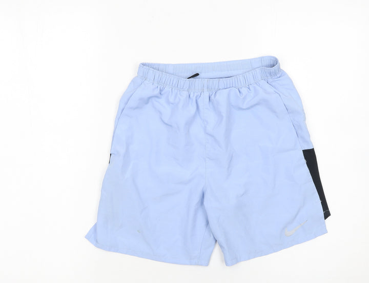 Nike Boys Blue Dri-FIT Athletic Shorts M 11-12Y Quick Dry Running