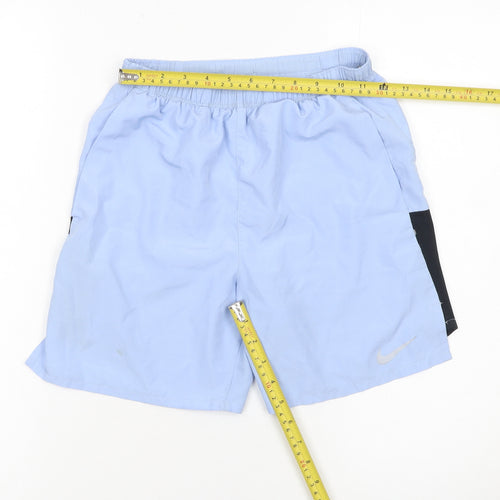 Nike Boys Blue Dri-FIT Athletic Shorts M 11-12Y Quick Dry Running