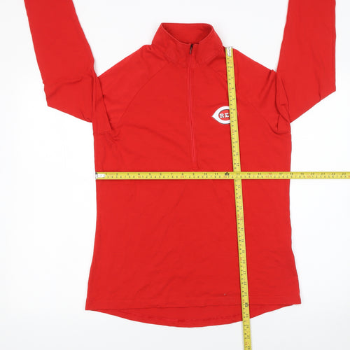 Under Armour Men's Red 1/4 Zip HeatGear Sweatshirt Size M