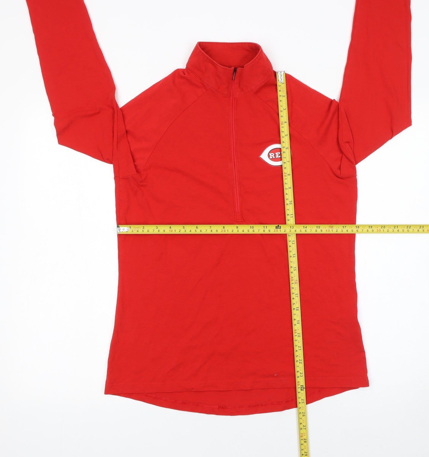 Under Armour Men's Red 1/4 Zip HeatGear Sweatshirt Size M