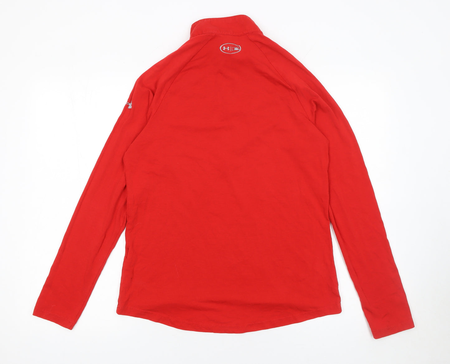 Under Armour Men's Red 1/4 Zip HeatGear Sweatshirt Size M