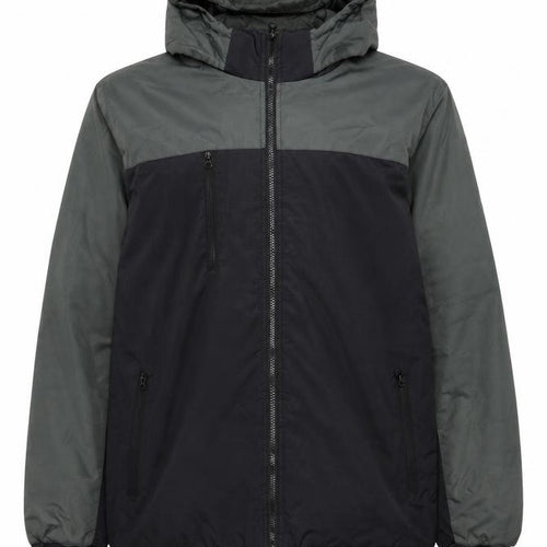 Charles Norton Men's Black L Hooded Windbreaker Jacket Lined Water Resistant