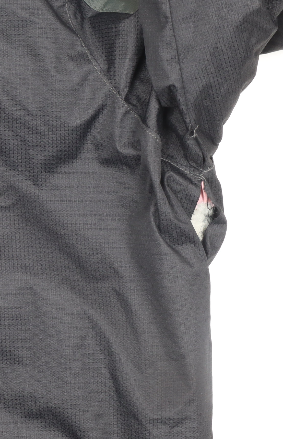 Charles Norton Men's Black L Hooded Windbreaker Jacket Lined Water Resistant