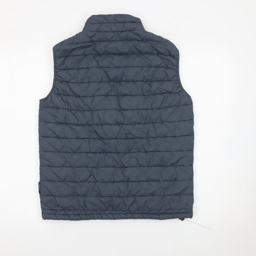 SONAS Men’s Grey Padded Bodywarmer Waistcoat Size S Full Zip Outdoor