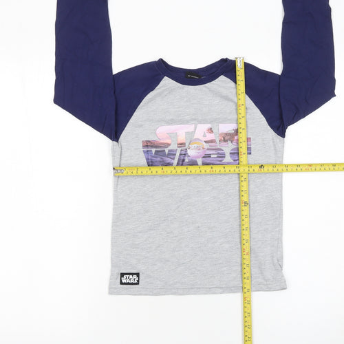 Star Wars Boys Multicoloured Long Sleeve T-Shirt Size 8-9 Years
