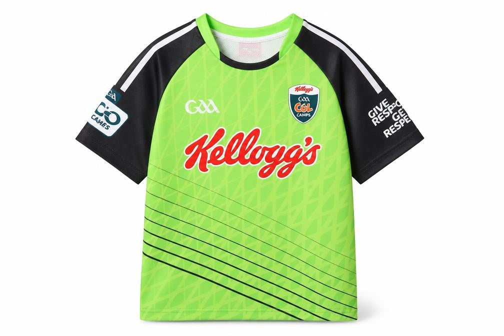 Masita Boys Green Kellogg’s GAA Jersey T-Shirt 3 Years Quick Dry Sports Top