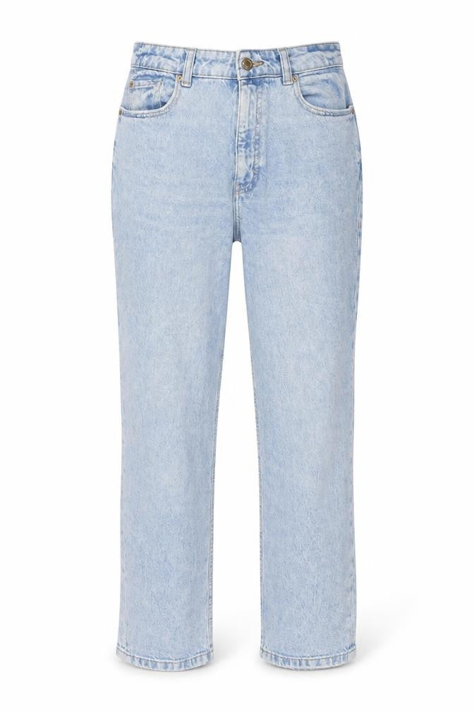 Zara Womens Blue High Rise Mom Jeans Size 10 Relaxed Fit Denim