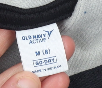 Old Navy Boys Black Camouflage Pullover Active Hoodie Size 8 Years