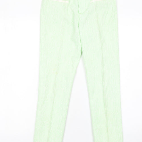 Zara Basic Women Green Slim Fit Trousers XS