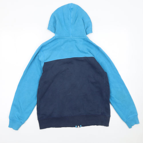 Nike Boys Blue Colourblock Full Zip Hoodie 12-13 Years