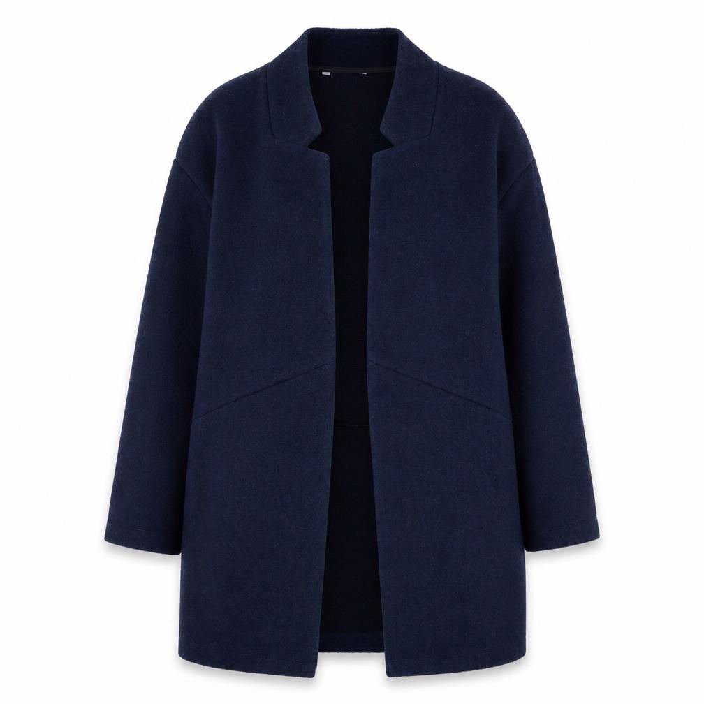 Front view of Marks & Spencer Women's Blue Long Sleeve Open Cardigan, size 10