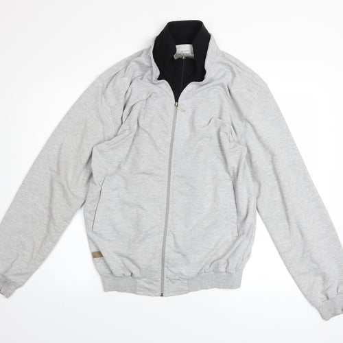 Abercrombie & Fitch Men's Grey Full Zip Sweatshirt L Regular Fit