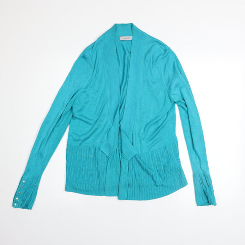 Marks and Spencer Women’s Blue Long Sleeve Open Knit Cardigan Size 14
