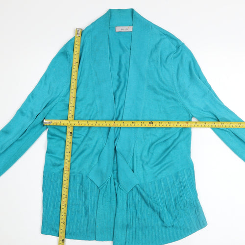 Marks and Spencer Women’s Blue Long Sleeve Open Knit Cardigan Size 14