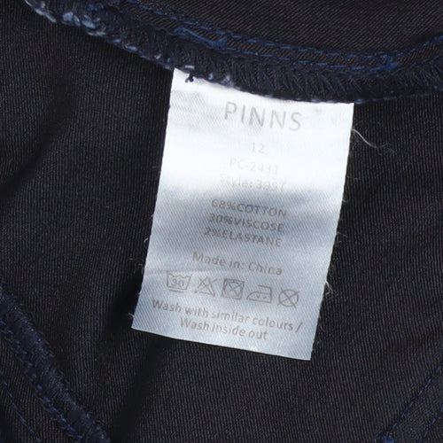 PINNS Womens Blue Size 12 Skinny Stretch Jeans