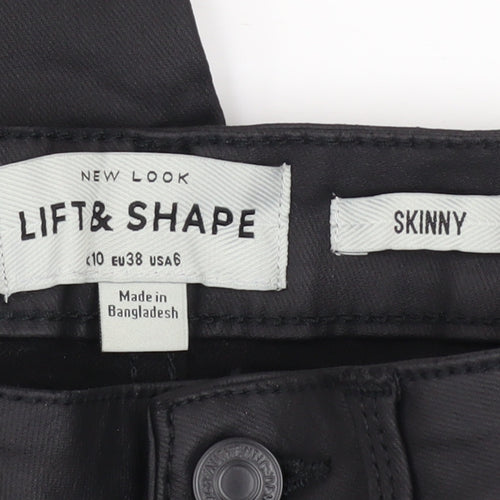 New Look Women Black Skinny Lift & Shape Jeggings Size 10