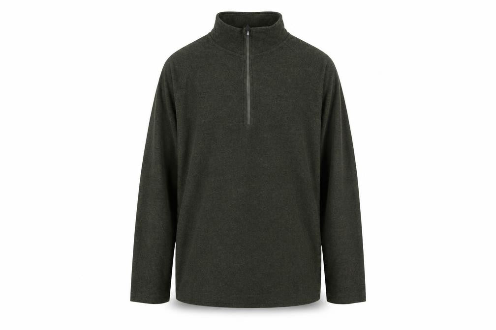 Trespass Men's Green XL 1/4 Zip Fleece Sweatshirt