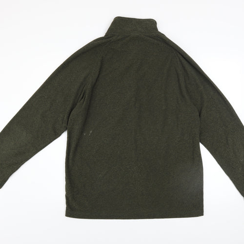 Trespass Men's Green XL 1/4 Zip Fleece Sweatshirt