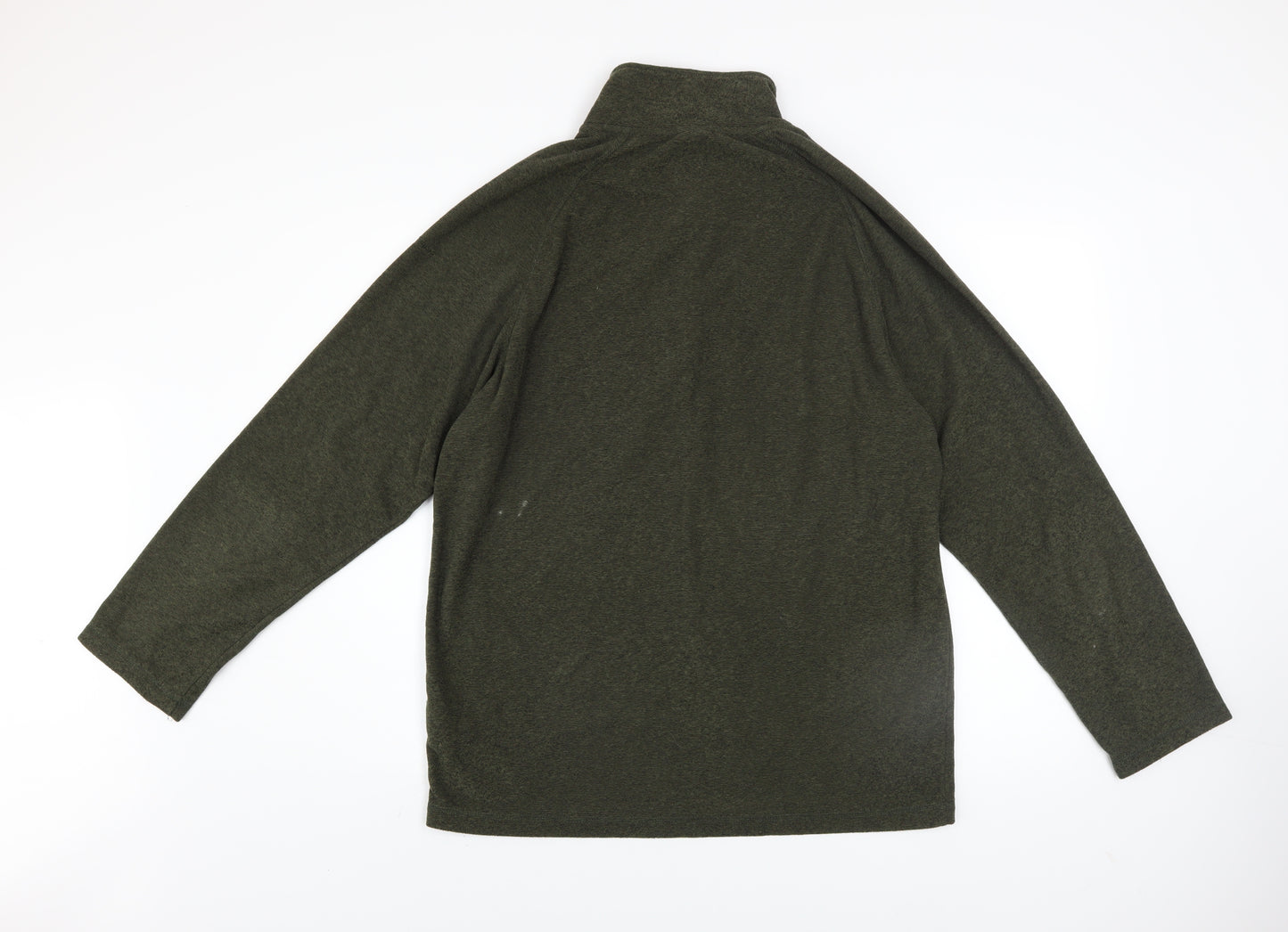 Trespass Men's Green XL 1/4 Zip Fleece Sweatshirt