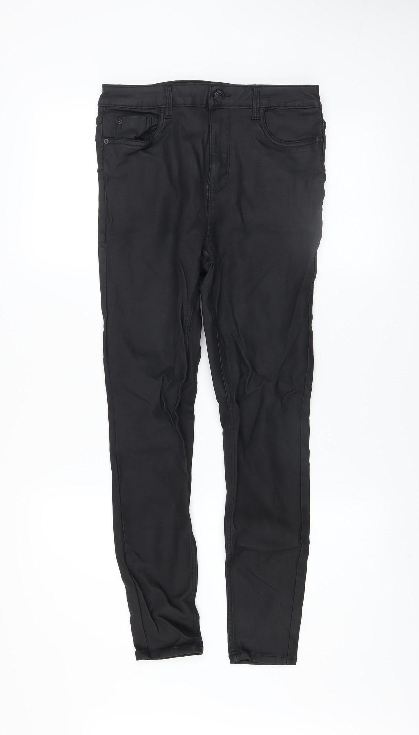 New Look Women's Black Lift & Shape Skinny Trousers Size 12