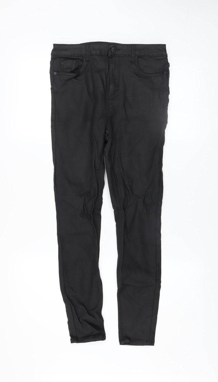 New Look Women's Black Lift & Shape Skinny Trousers Size 12