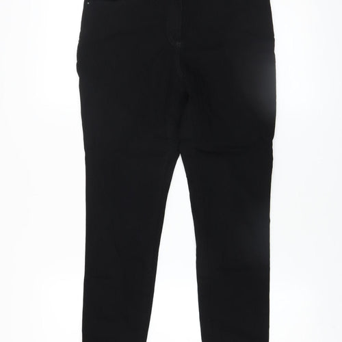 F&F Women Black Size 12 Skinny Jeans Stretch Mid Rise