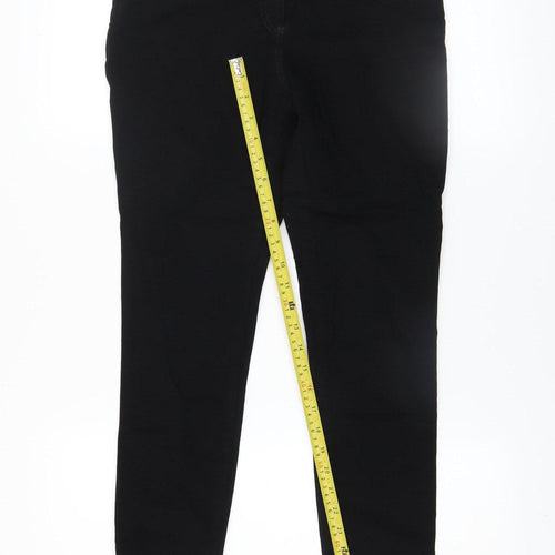 F&F Women Black Size 12 Skinny Jeans Stretch Mid Rise