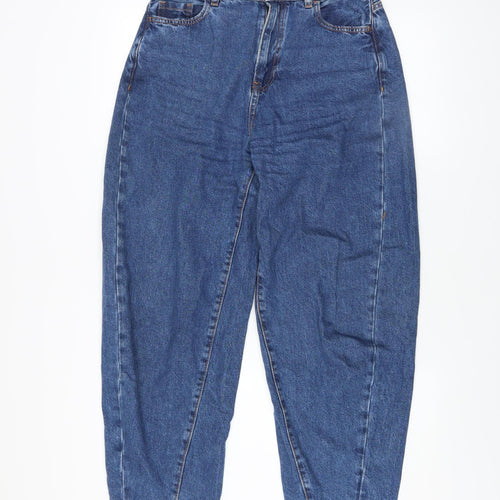 Primark Women’s Blue High Rise Mom Jeans Size 8 Relaxed Fit Denim