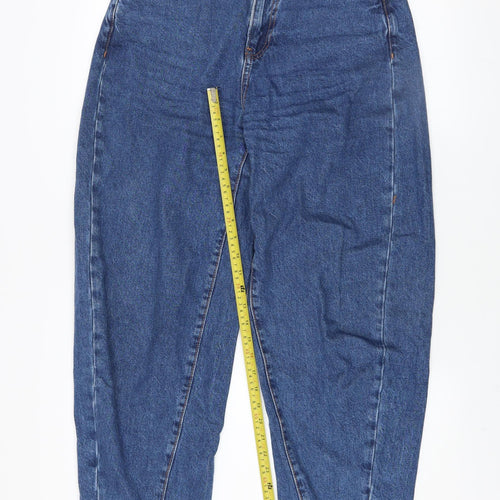 Primark Women’s Blue High Rise Mom Jeans Size 8 Relaxed Fit Denim
