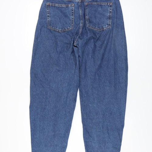 Primark Women’s Blue High Rise Mom Jeans Size 8 Relaxed Fit Denim