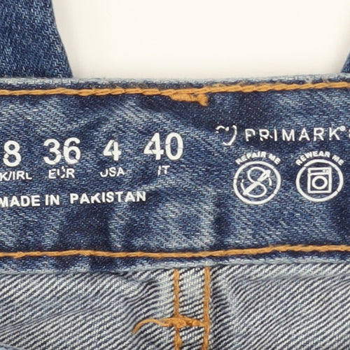 Primark Women’s Blue High Rise Mom Jeans Size 8 Relaxed Fit Denim