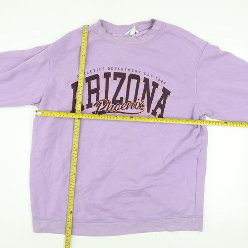 H&M Women’s Lilac Arizona Graphic Sweatshirt Size 14 Cotton Blend