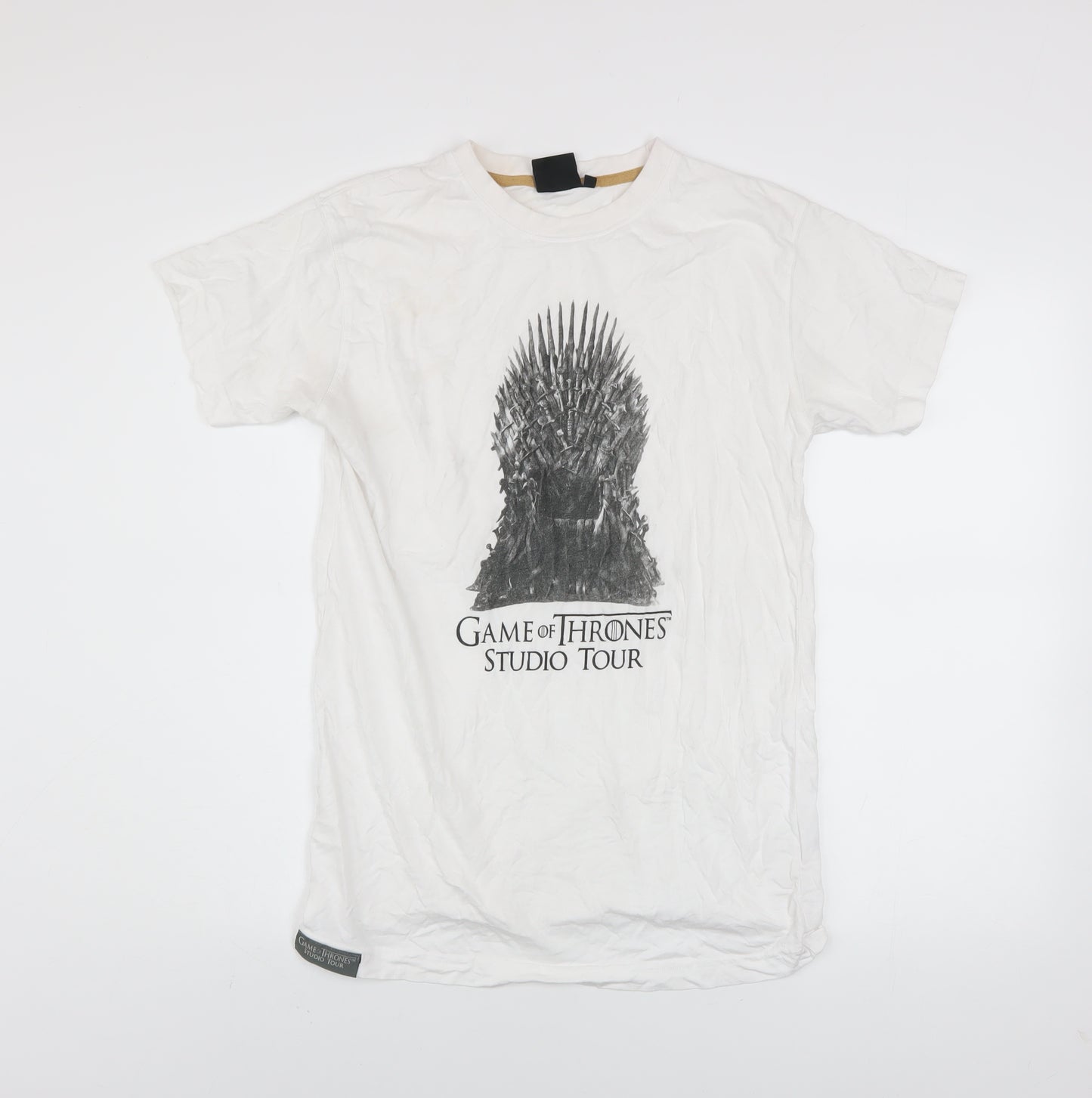Game of Thrones Studio Tour Men's White Cotton T-Shirt Size S
